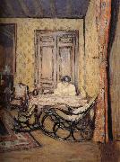 Edouard Vuillard Indoor rocking chair painting